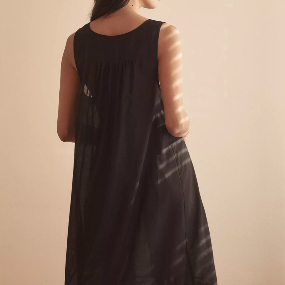 Anthropologie Sleeveless Smocked Midi Nap Dress - Picture 2 of 3
